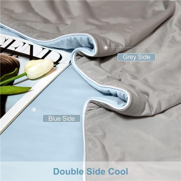 Cooling Blankets for Hot Sleepers - Cool Like Ice Cream Lightweight Blanket - Picture 4 of 6